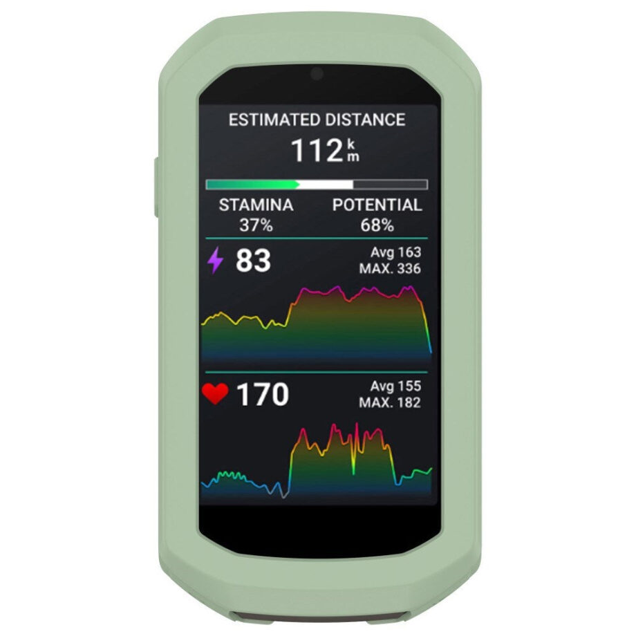 Lysegrønt Silikone Cover til Garmin Edge 1050 Cykelcomputer