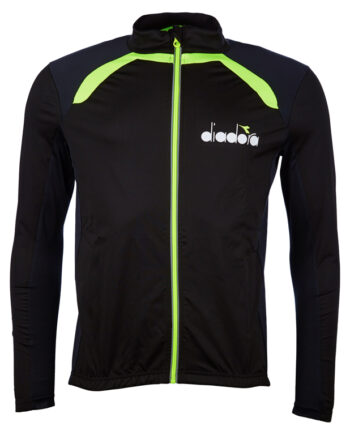 Diadora Cykeltrøje med Lange Ærmer – Sort/Gul Tilbud!