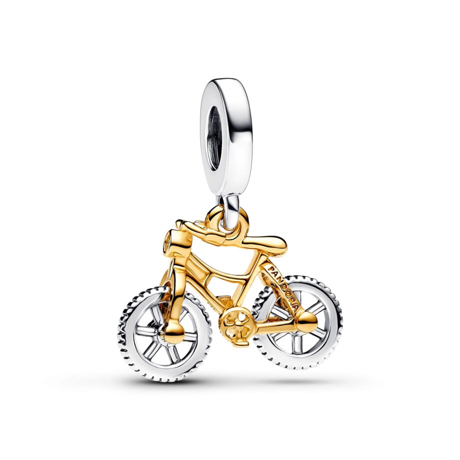 Pandora Sølv Cykel Charm med Forgyldte Detaljer – Uundgåelig!