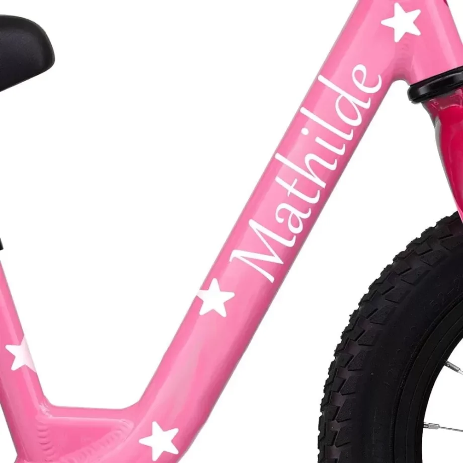 Personlige cykel wallstickers – Tilpas med dit navn!