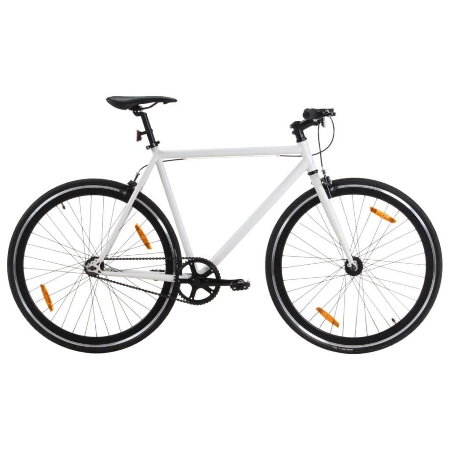 Hvid Cykel med Gear 700c – Ideel til Pendling og Udeliv