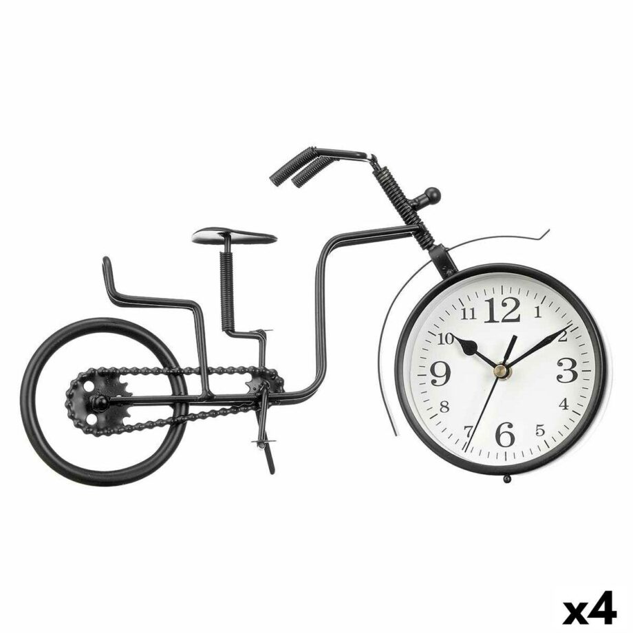 Unikt Cykel Vægur i Sort Metal – Ideelt til Cykelentusiaster
