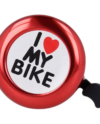 Forever "Love Bike" Cykelklokke - Rød med Klar Klang