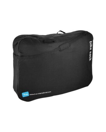 Robust cykelpose i sort polyester fra Ampamp International