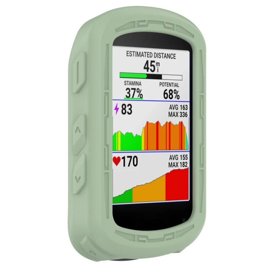 Grønt Silikone Cover til Garmin Edge 840/540 Cykelcomputer