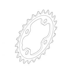 Sort Shimano Klinge M780 64mm 24t Cykel Klinge - Shimano Bikings  - 4524667947486