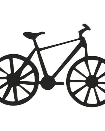 Sort Kartonmærkat Cykel Str 77x48 10stk - Diverse Bikings  - 5712854090902