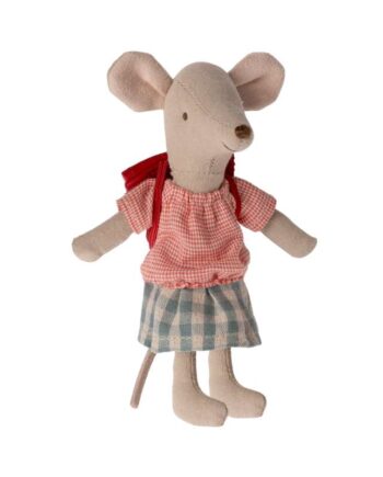 Maileg Cykel Mus Storesøster Rød - Maileg Bikings  - 5707304134299