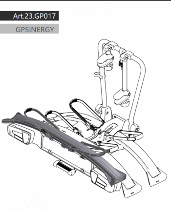 Udvidelse Til Cykel Tow Ball Cykelholder Gp016 - Peruzzo Bikings  - 8015058000621