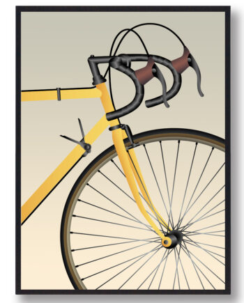 Cykelforhjul Cykelplakat - Plakatdyr.dk Bikings