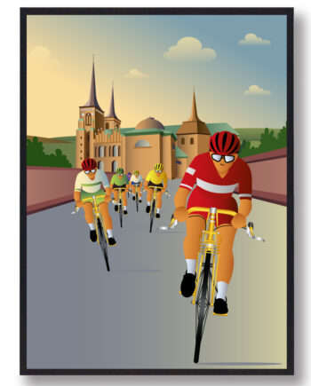 Cykelplakat Roskilde - Plakatdyr.dk Bikings