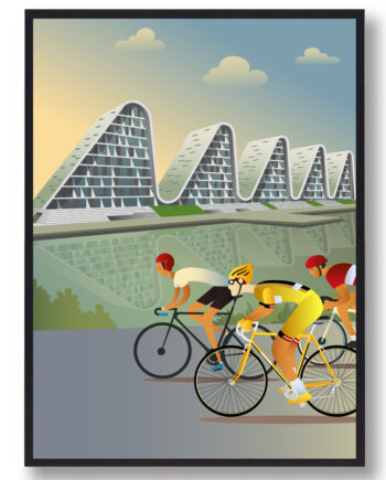 Cykelplakat Vejle - Plakatdyr.dk Bikings