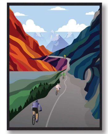 Vejen Til Sejr Cykelplakat - Plakatdyr.dk Bikings