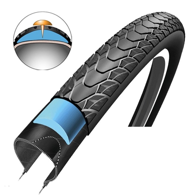 Sort Schwalbe Marathon Plus Cykel Dæk 20x1 - Schwalbe Bikings - 4026495720229